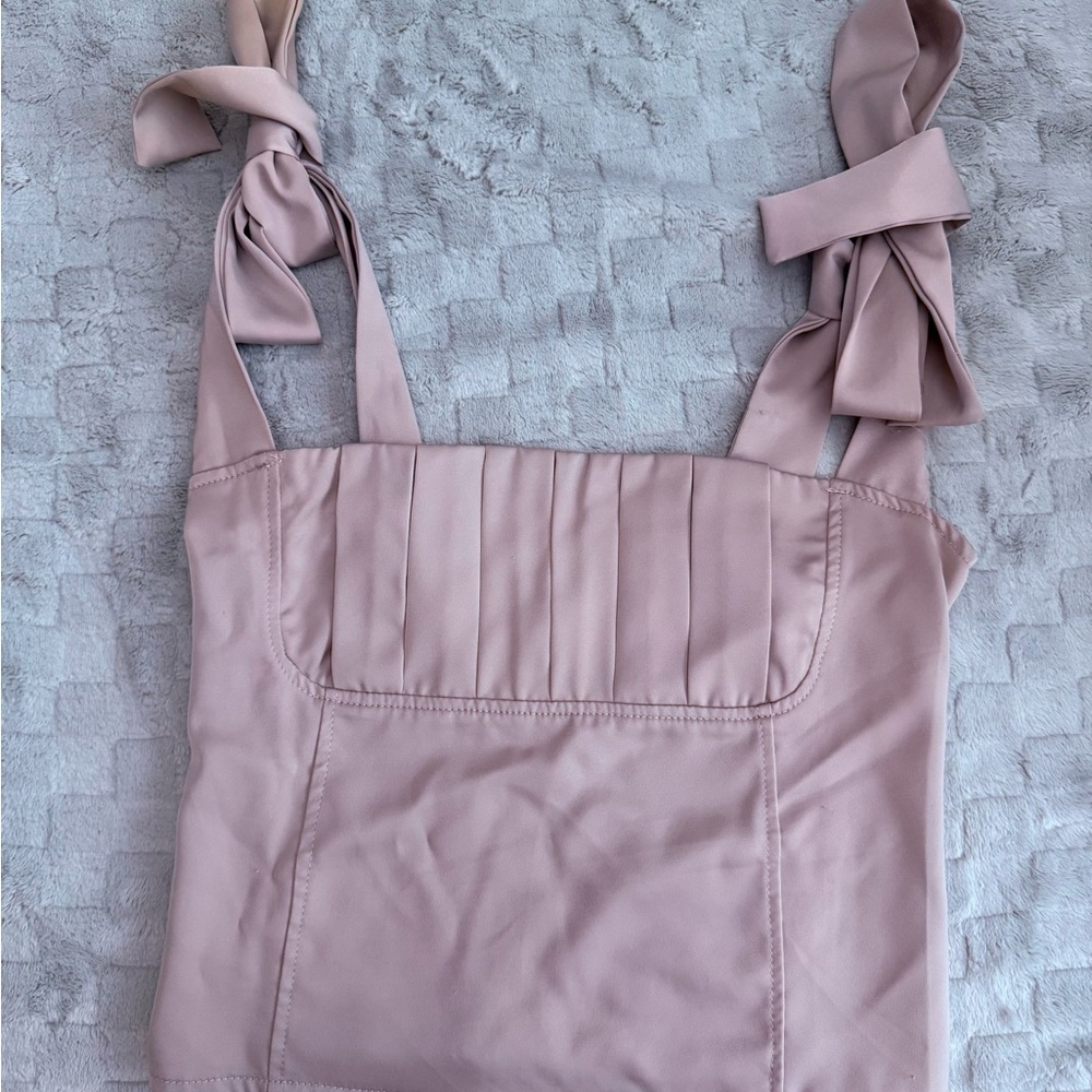 Pink/silverish Sleeveless Top